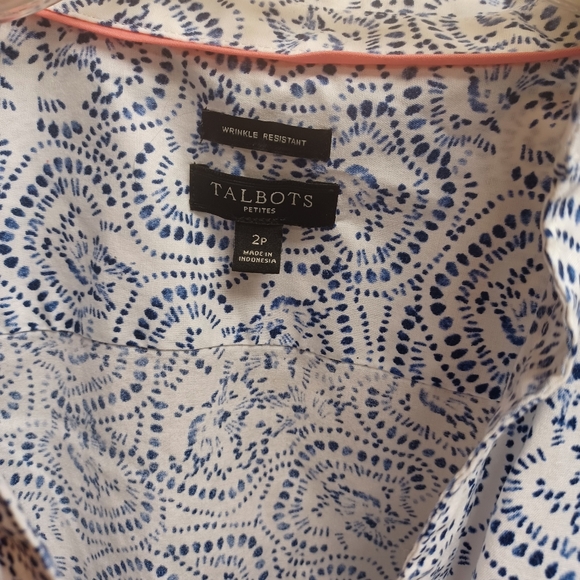 Talbots button down shirt - sz 2p - Picture 10 of 15